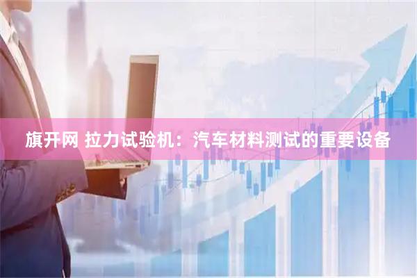 旗开网 拉力试验机：汽车材料测试的重要设备